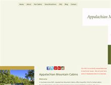 Tablet Screenshot of amcabins.com